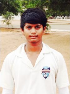 K.V Mohana Karthikeyan, TEA Public school took 5 wickets