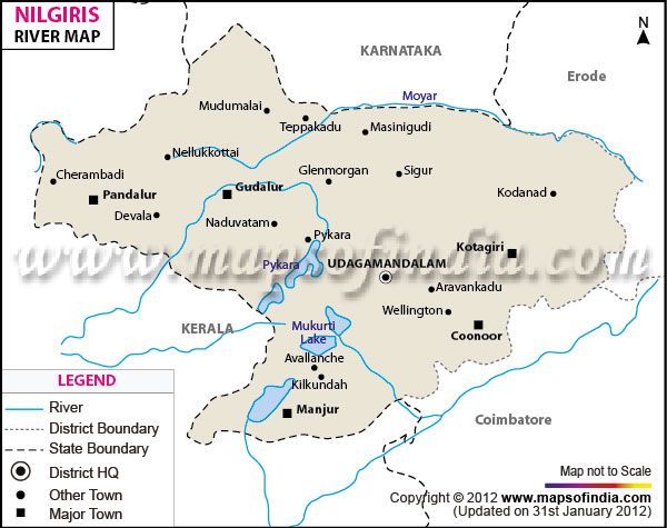 Rivers in Nilgiris District