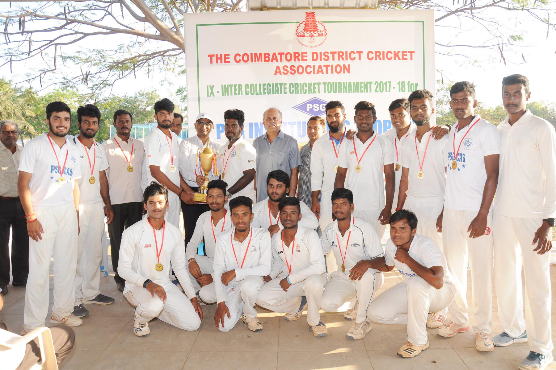PSG College of Arts and Science are Champions  Vels Arena