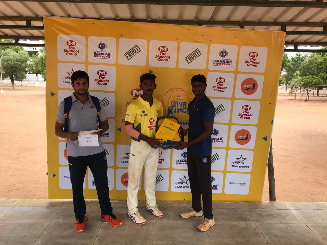 Muthoot Golden Performer of the Match: Sivadevan