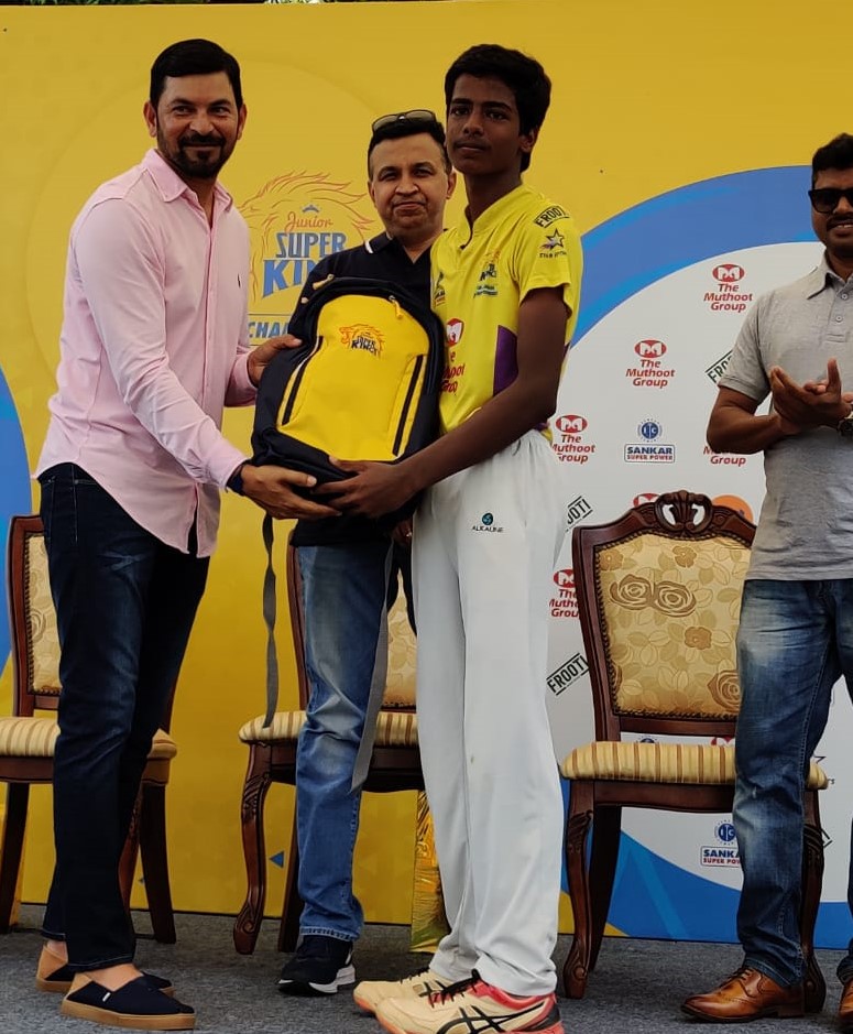 L. Ramnath, Player of tournament, JSK 2019 Chennai City