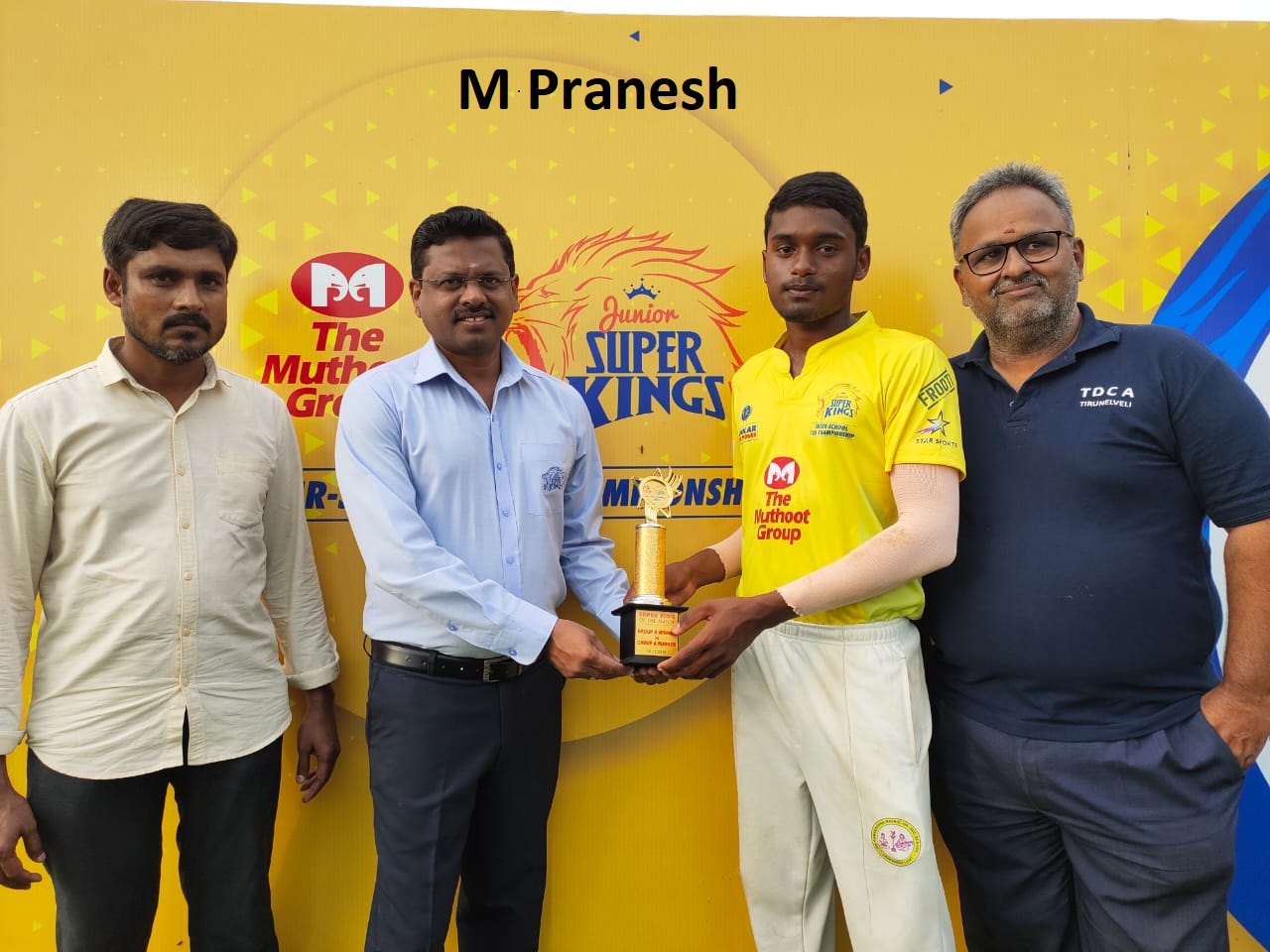 Super King of the Match : M Pranesh (Sri Ramakrishna)