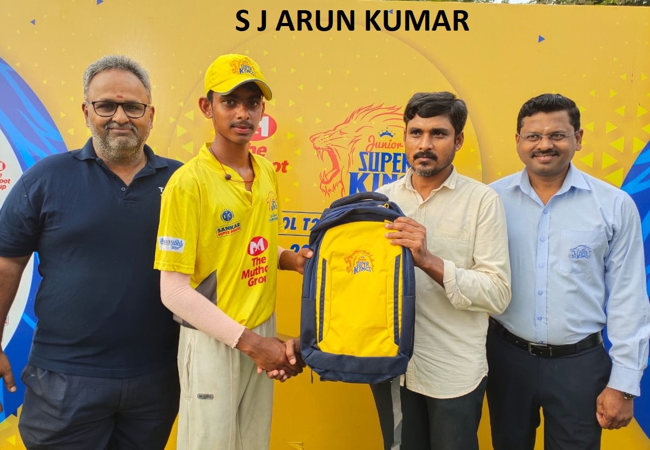 Sankar Cement Super Striker: S.J. Arun Kumar (Plato’s)