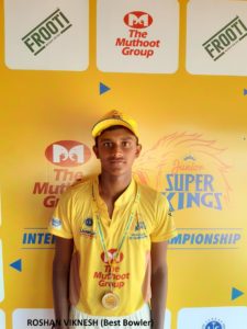 S.V Roshan Viknesh (Best Bowler, Erode)