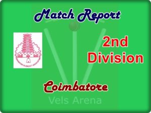 Coimbatore 2nd Division Match Report