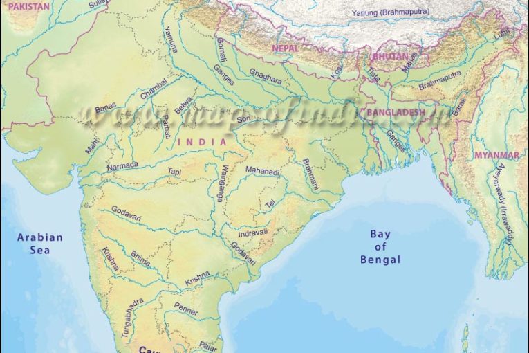Cauvery River Map