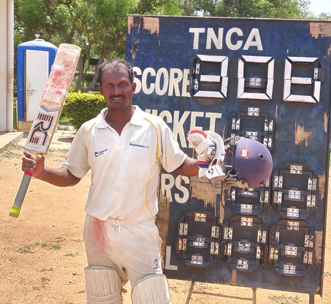 R Murali hit Triple Century