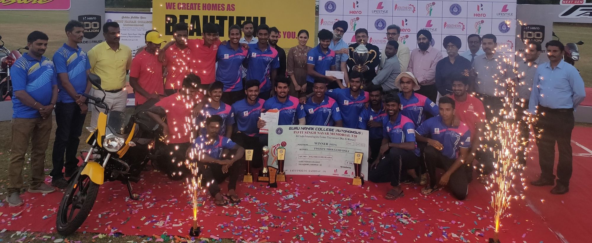 Champions: RKM Vivekananda College, 7th Pavit Singh Nayar Memorial T20 (Men)