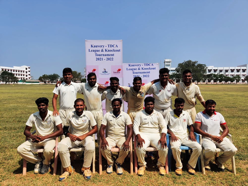 TDCA Knock-Out Winners 2021-22: Kaveri Recreation Club