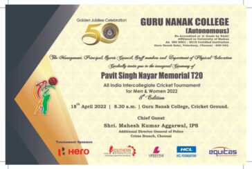 Pavit Singh Nayar Memorial Trophy 2022